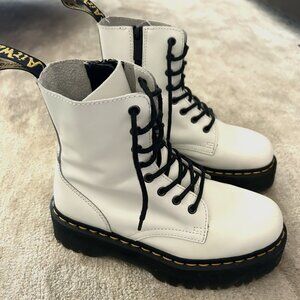 DR. MARTENS Jadon Women's Platform Boots - White